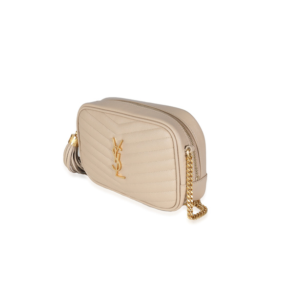 Saint Laurent Beige Grain De Poudre Mini Lou Camera Bag - Picture 3 of 7